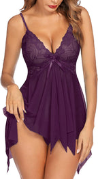 Monica – Lace Babydoll & G-String Set