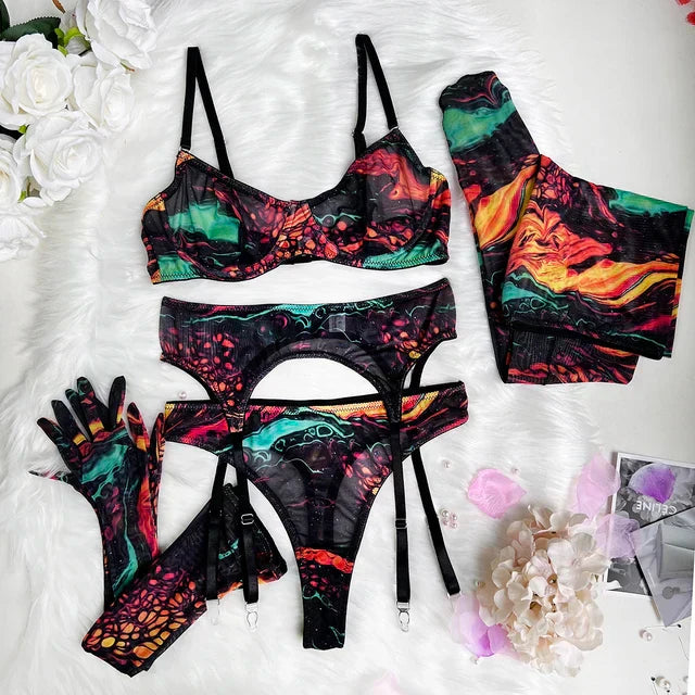 Valérie Tie Dye Lingerie Set