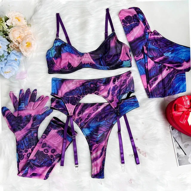 Valérie Tie Dye Lingerie Set