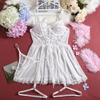 Nova Elegant Nightgown with Floral Pattern